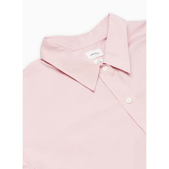Aritzia Wilfred Free Relaxed Button Up Cotton Shirt in Sakura Pink Size S - Picture 11 of 12